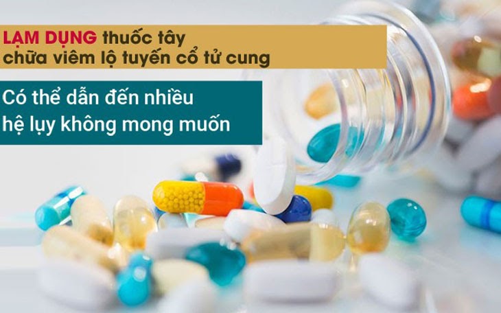 Sử dụng thuốc tây chữa viêm lộ tuyến cần áp dụng theo đúng phác đồ để đảm bảo an toàn