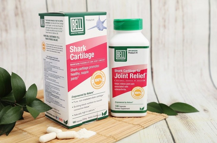 Sản phẩm có chiết xuất từ 100% sụn cá mập Sản phẩm có chiết xuất từ 100% sụn cá mập