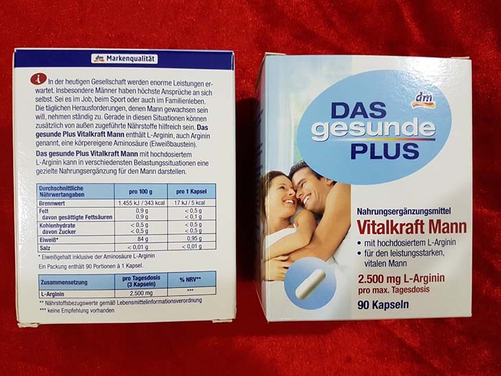 Vitalkraft Mann L-Arginin hỗ trợ người muốn cường dương Vitalkraft Mann L-Arginin hỗ trợ người muốn cường dương