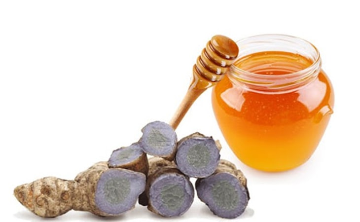 Mật ong và nghệ đen chữa đau dạ dày hiệu quả