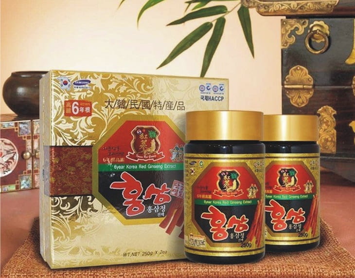 Sản phẩm này được bào chế từ ồng sâm Hàn Quốc được trồng ít nhất 6 năm trước đó Sản phẩm này được bào chế từ ồng sâm Hàn Quốc được trồng ít nhất 6 năm trước đó