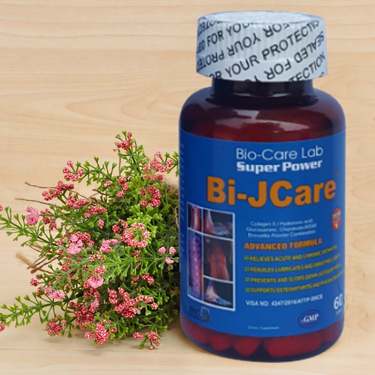 Bi-Jcare được đánh giá cao trong việc hỗ trợ điều trị và ngăn ngừa các bệnh lý liên quan xương khớp. Bi-Jcare được đánh giá cao trong việc hỗ trợ điều trị và ngăn ngừa các bệnh lý liên quan xương khớp.