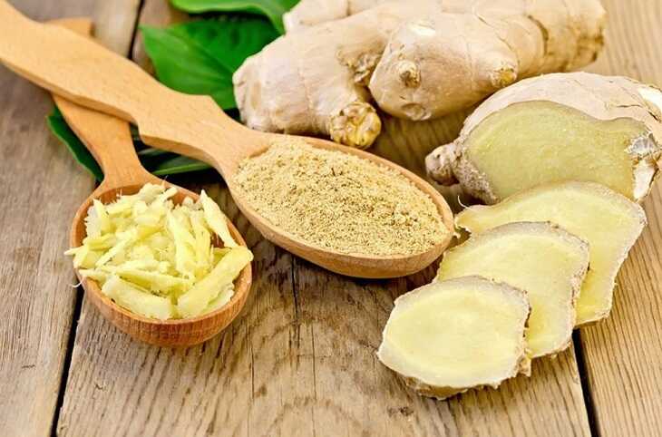 Gừng tươi là loại dược liệu rất tốt với đặc tính chống viêm, kháng khuẩn cao