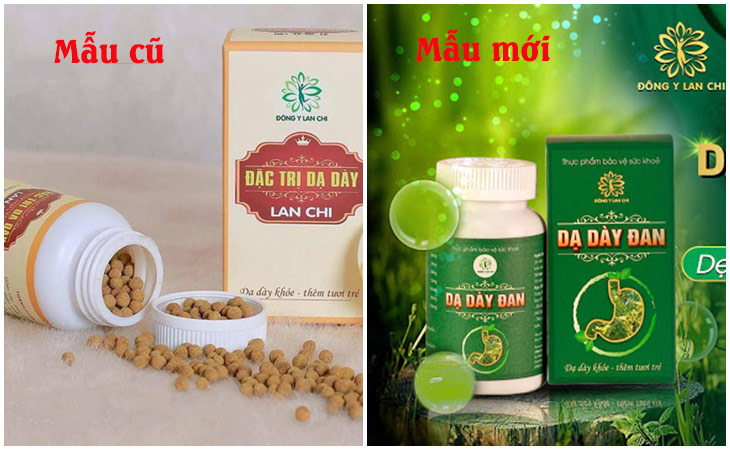 Bao bì mới và cũ của thuốc đau dạ dày Lan Chi Bao bì mới và cũ của thuốc đau dạ dày Lan Chi
