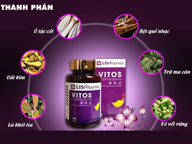 Thành phần tạo nên viên uống thảo dược Vitos Thành phần tạo nên viên uống thảo dược Vitos