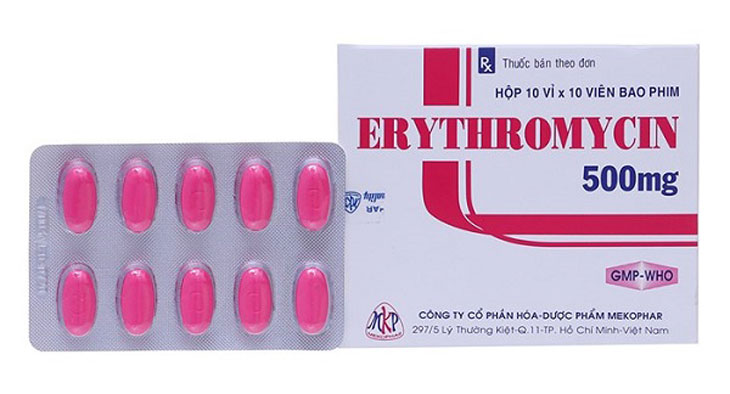 Thuốc tiêu diệt vi khuẩn HP Erythromycin Thuốc tiêu diệt vi khuẩn HP Erythromycin