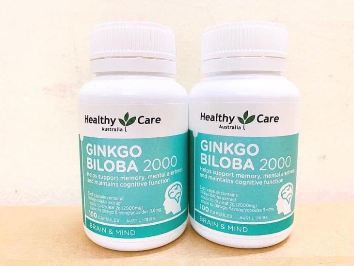 Ginkgo Biloba Healthy Care 2000mg có tác dụng cải thiện trí nhớ và các chứng hoa mắt, chóng mặt Ginkgo Biloba Healthy Care 2000mg có tác dụng cải thiện trí nhớ và các chứng hoa mắt, chóng mặt