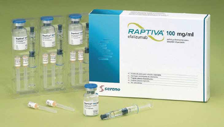 Cần xét nghiệm tiểu cầu trước và trong quá trình điều trị bằng Efalizumab Cần xét nghiệm tiểu cầu trước và trong quá trình điều trị bằng Efalizumab