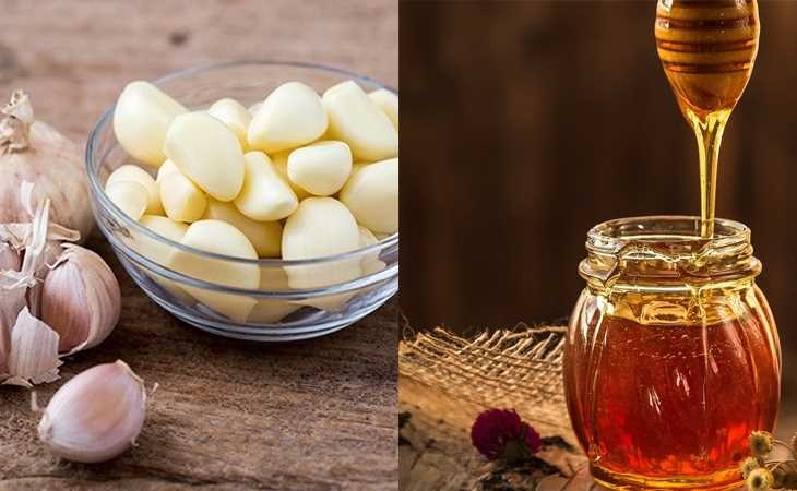 Hỗn hợp tỏi ngâm mật ong tác dụng kháng viêm, kháng khuẩn, từ đó giúp giảm các cơn đau đầu nhanh chóng