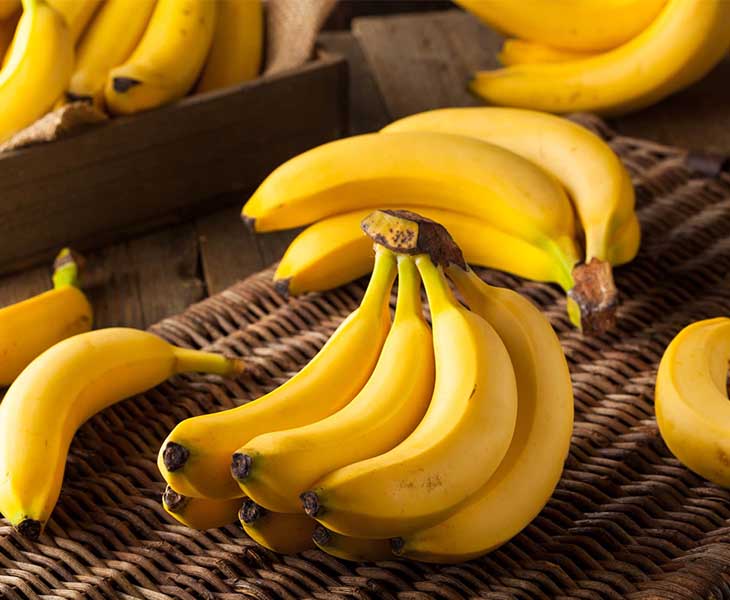 Chuối là loại quả nhiều vitamin và ít chất béo