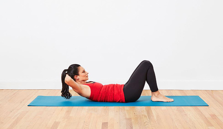 Gập bụng là động tác khá phổ biến