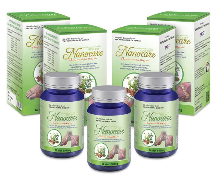 Viên gout Nanocare là thực phẩm chức năng được sử dụng nhằm cải thiện các triệu chứng của bệnh gout theo phương pháp Đông y Viên gout Nanocare là thực phẩm chức năng được sử dụng nhằm cải thiện các triệu chứng của bệnh gout theo phương pháp Đông y