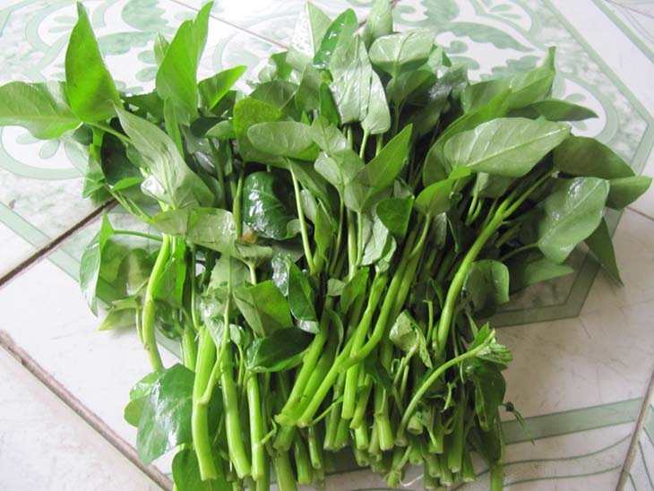 Rau muống được đánh giá là rất tốt cho người bị táo bón nhưng ăn nhiều sẽ có nguy cơ mắc bệnh sỏi thận