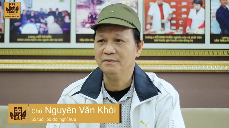 Tình trạng viêm amidan hốc mủ của chú Khôi đã cải thiện rõ rệt sau khi dùng bài thuốc chữa viêm amidan Đỗ Minh Đường