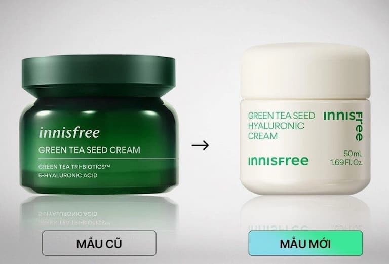 Kem dưỡng ẩm Innisfree Green Tea Seed Hyaluronic Cream cung cấp độ ẩm sâu cho da