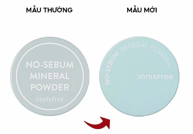 Phấn phủ kiềm dầu Innisfree No Sebum Mineral Powder có kết cấu mỏng nhẹ dễ chịu