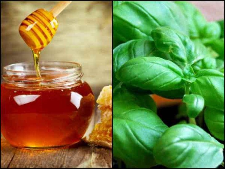Dùng mật ong và húng quế