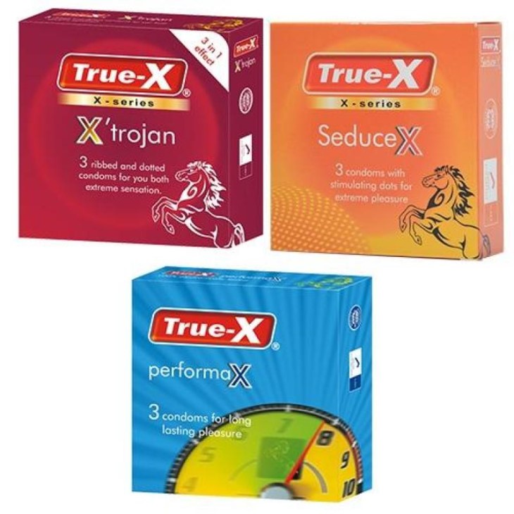 Bao cao su True - X PerformaX nằm trong chuỗi sản phẩm True được cải tiến qua nhiều thế hệ Bao cao su True - X PerformaX nằm trong chuỗi sản phẩm True được cải tiến qua nhiều thế hệ