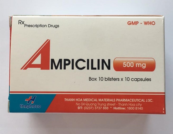 Ampicillin là thuốc kê theo đơn không được tự ý mua về sử dụng Ampicillin là thuốc kê theo đơn không được tự ý mua về sử dụng
