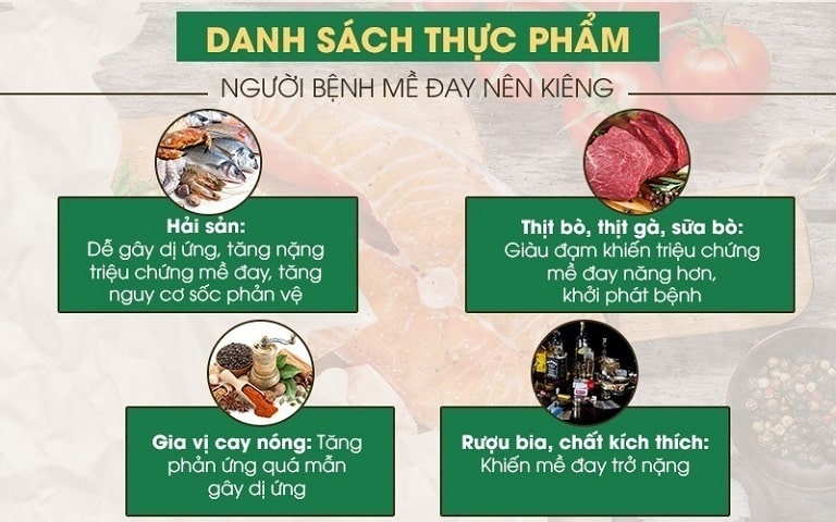 Nổi mề đay cần kiêng khem hiệu quả