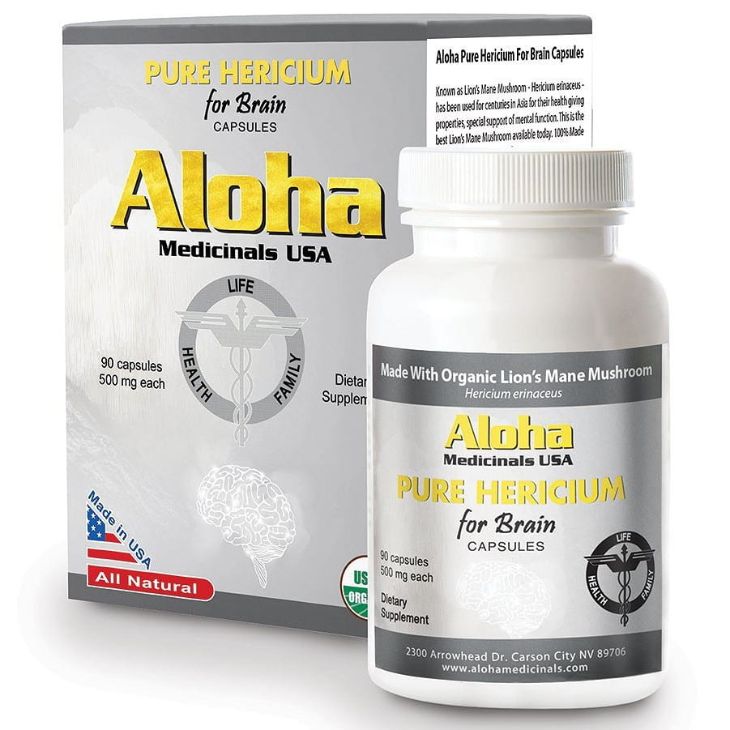Thuốc Aloha for Brain có thành phần chính là nấm đầu khỉ Thuốc Aloha for Brain có thành phần chính là nấm đầu khỉ