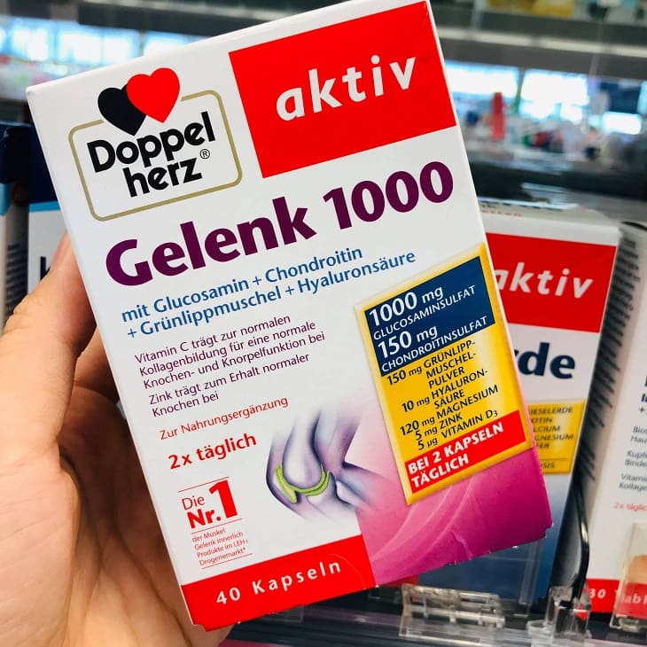 Viên uống Doppelherz Aktiv Gelenk 1000 là một sản phẩm dược phẩm giúp trị gout, bổ khớp của hãng Queisser Phamar Viên uống Doppelherz Aktiv Gelenk 1000 là một sản phẩm dược phẩm giúp trị gout, bổ khớp