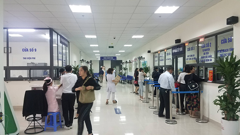 Quy trình khám chữa bệnh và nhập viện tại bệnh viện Y học cổ truyền Bộ Công an