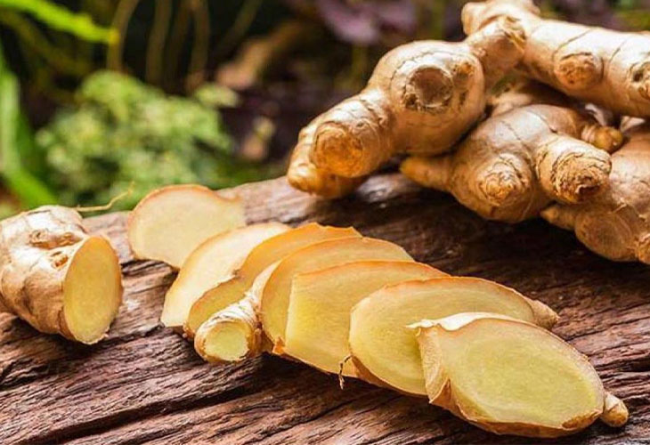 Gừng tươi có đặc tính chống viêm và giảm đau